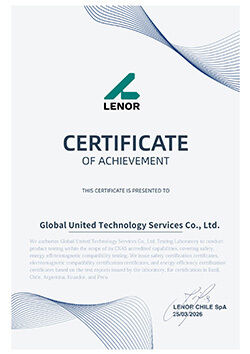 Çin Global United Technology Services Co.,Ltd. Sertifikalar